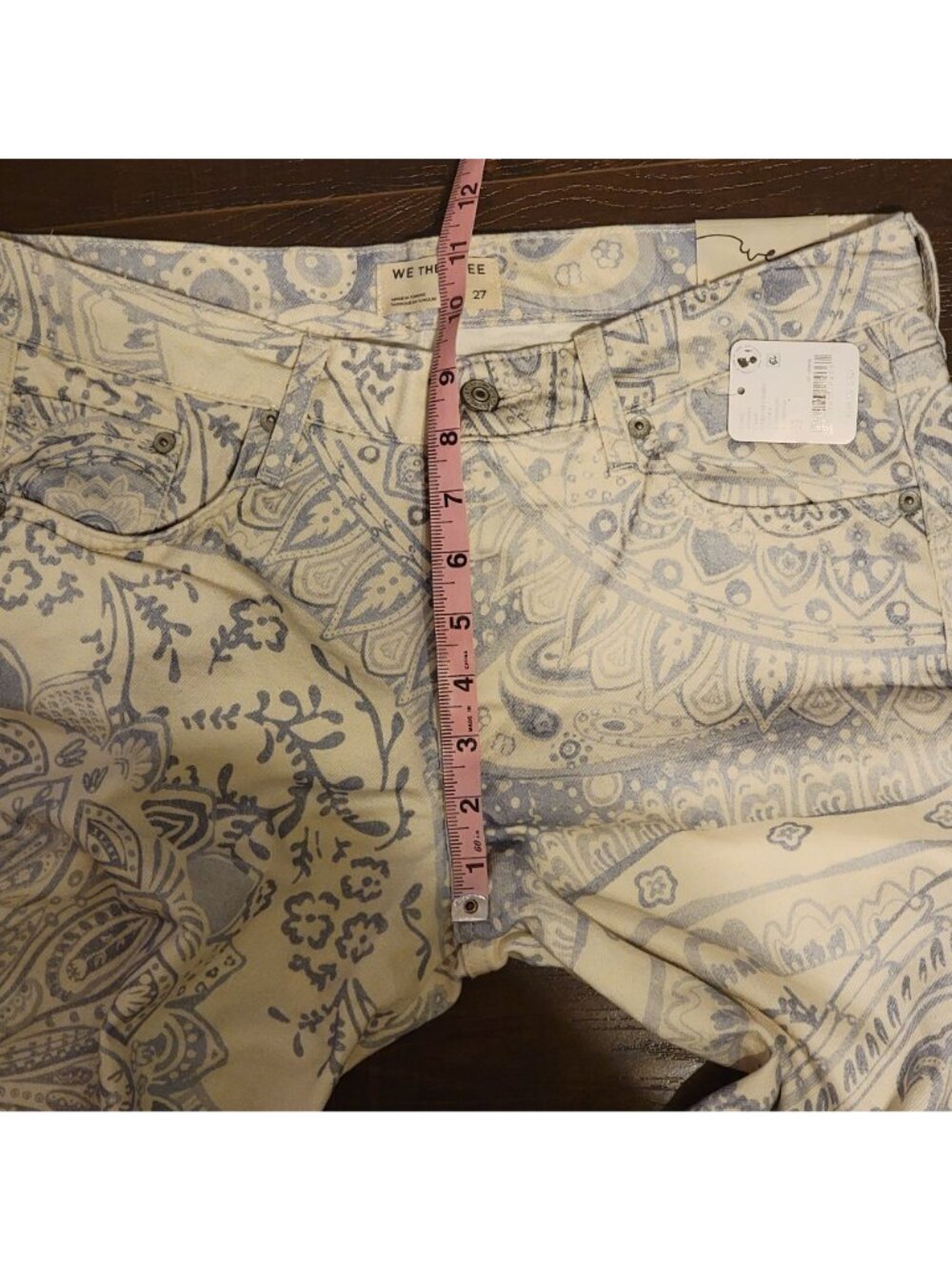 Free People Fable Low Rise Twisted Bowed Barrel Jeans Contemporary Boho Women 30 - Picture 4 of 7
